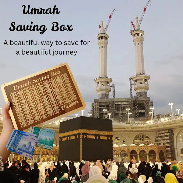 Umrah Saving Box

"A beautiful way to save for a beautiful journey."